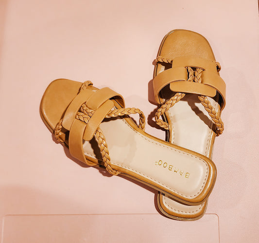 Braided Sandals BROWN