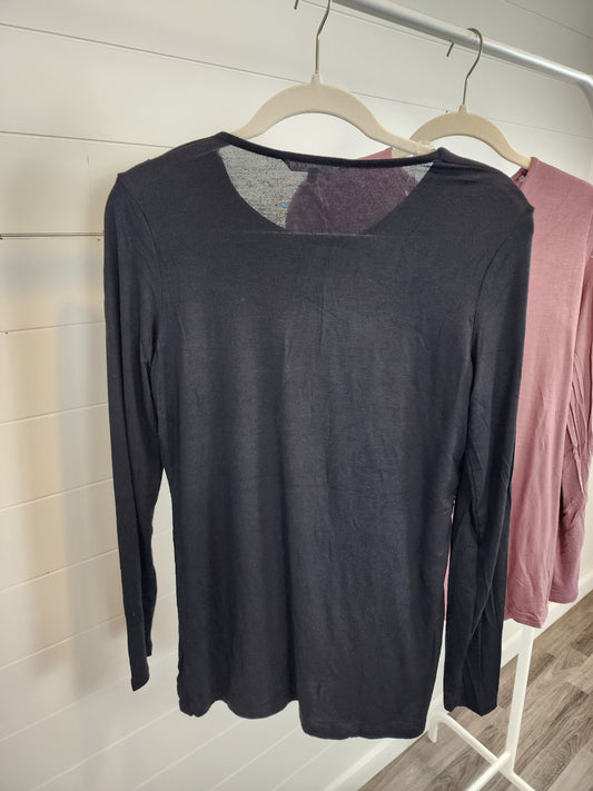 Basic Double Lined Long Sleeves Black