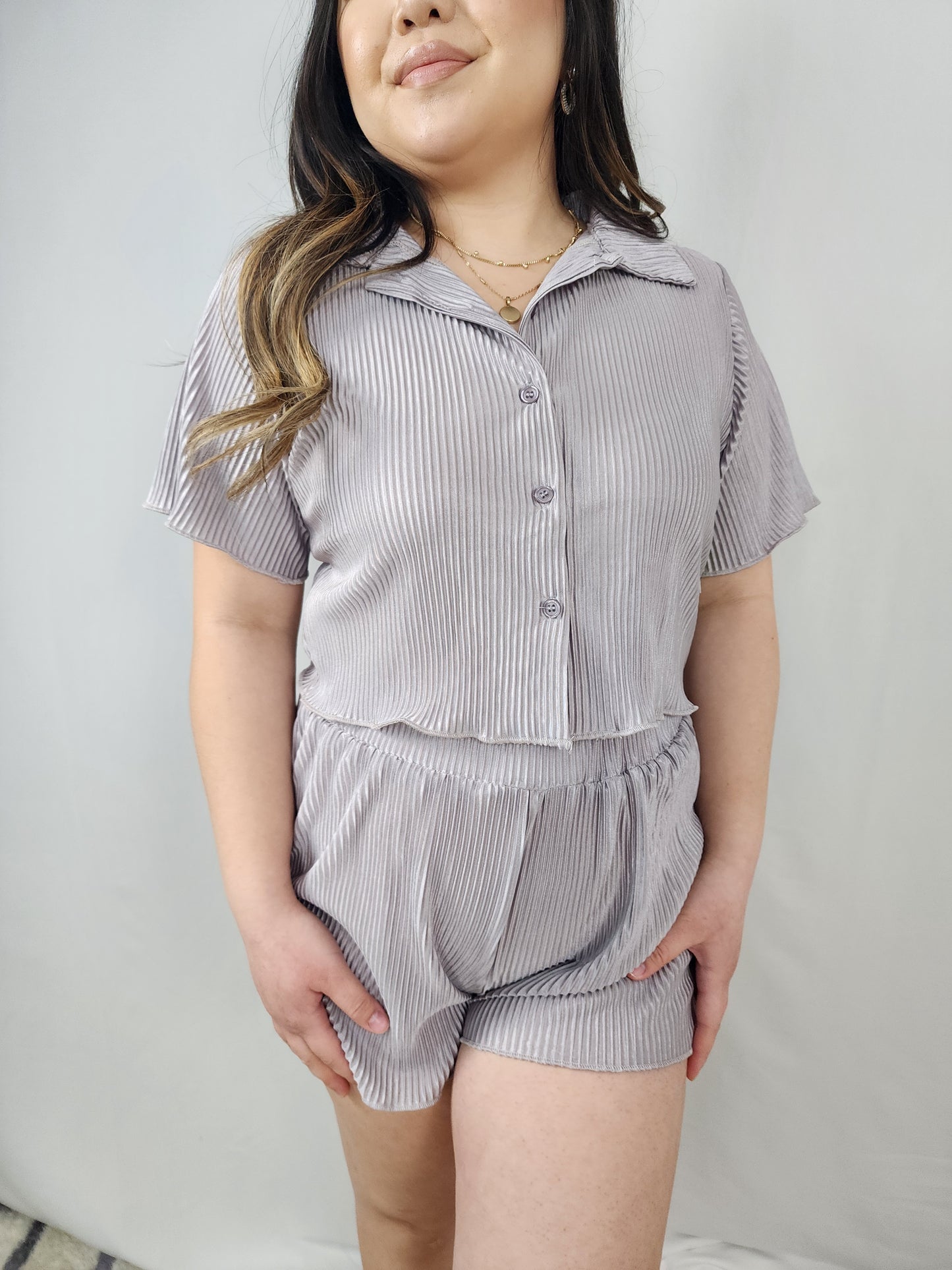 Lounge Wear 2 PC Silver Gray