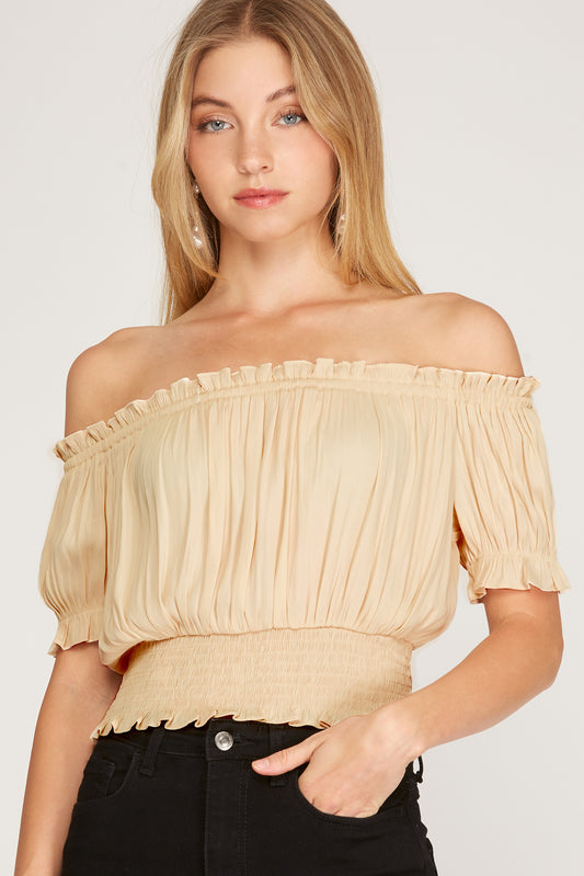 Nude Off Shoulder